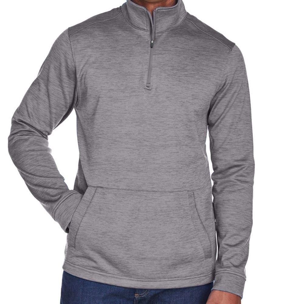 Devon & Jones Newbury Melange Fleece Quarter-Zip Pullover