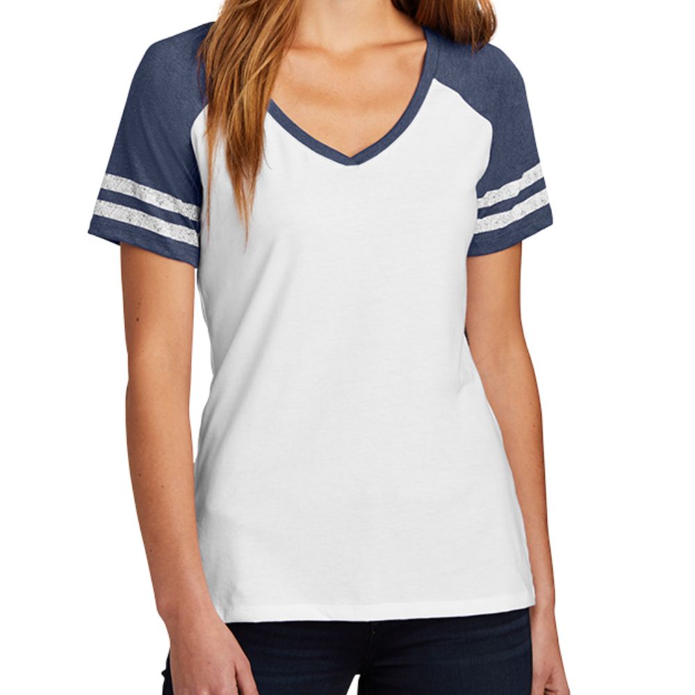 District Women’s Game V-Neck Tee