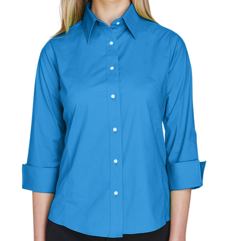 Devon & Jones Perfect Fit™ Women's Quarter Sleeve Button Up