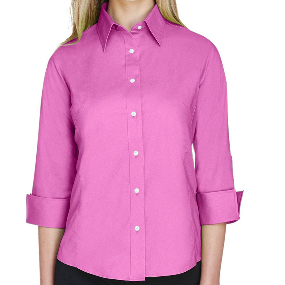 Devon & Jones Perfect Fit™ Women's Quarter Sleeve Button Up