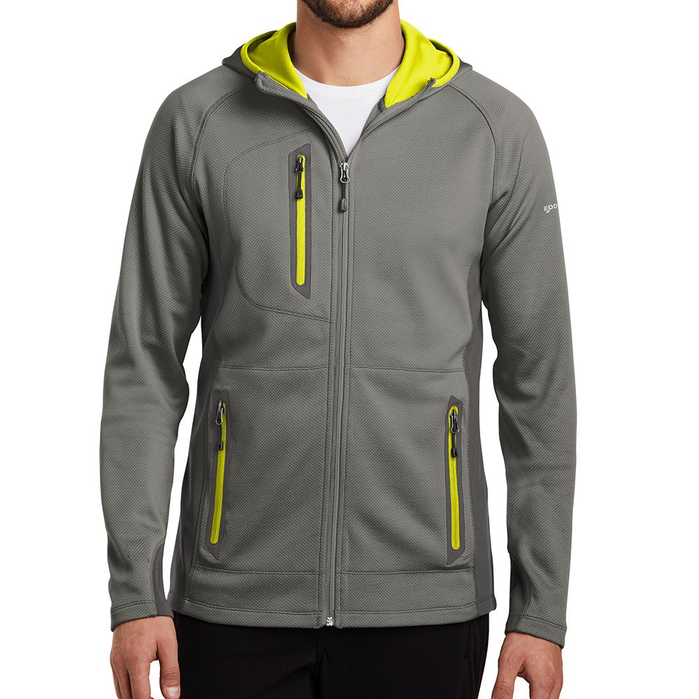 Eddie Bauer Sport Hooded Zip Up Fleece Jacket