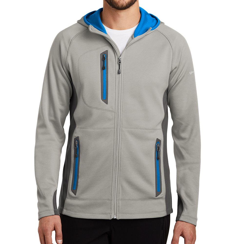 Eddie Bauer Sport Hooded Zip Up Fleece Jacket