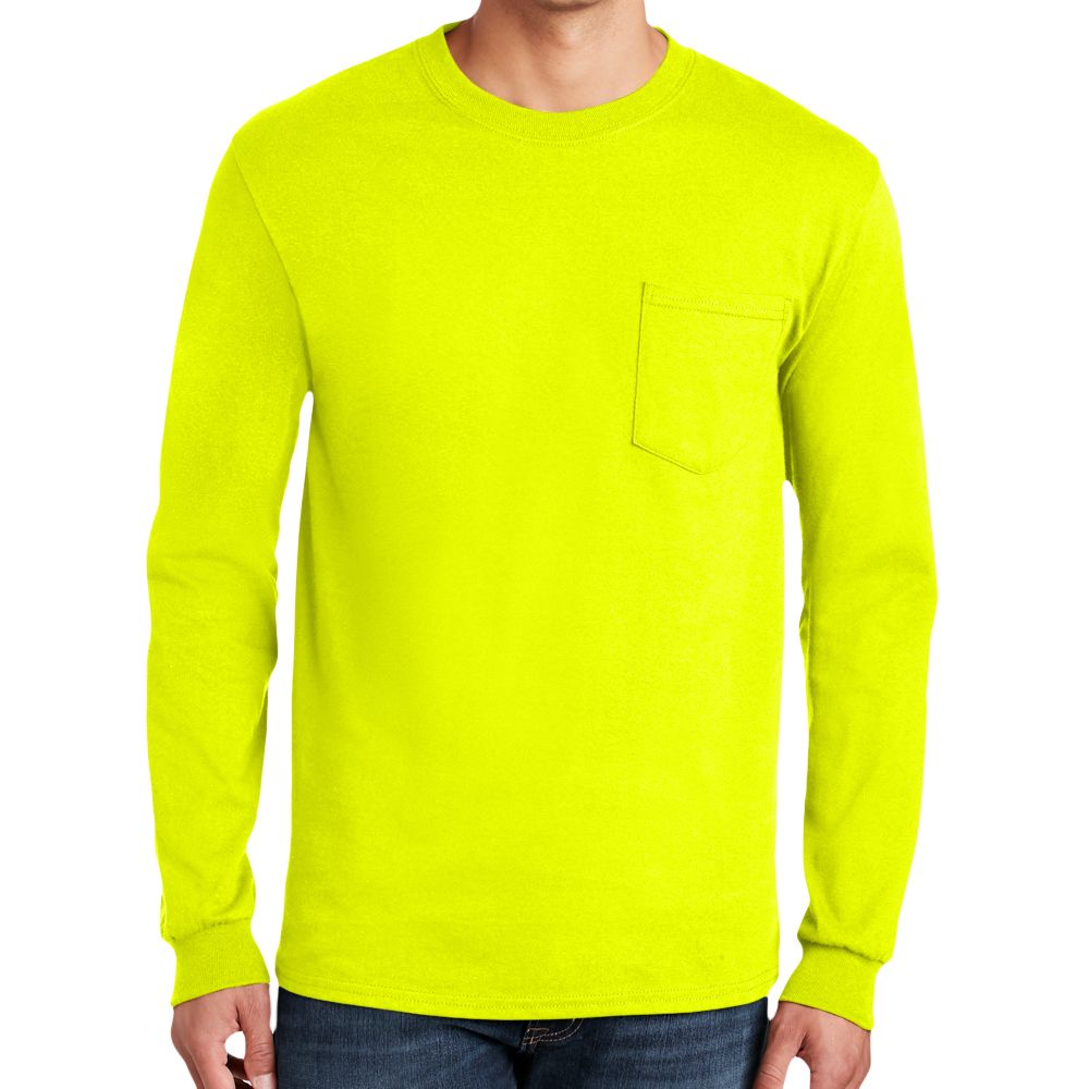 Gildan Ultra Cotton Long Sleeve Pocket Shirt