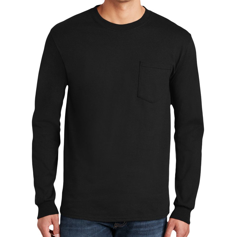 Gildan Ultra Cotton Long Sleeve Pocket Shirt