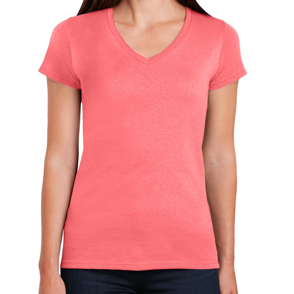 Gildan Heavy Cotton Women's V-Neck T-Shirt