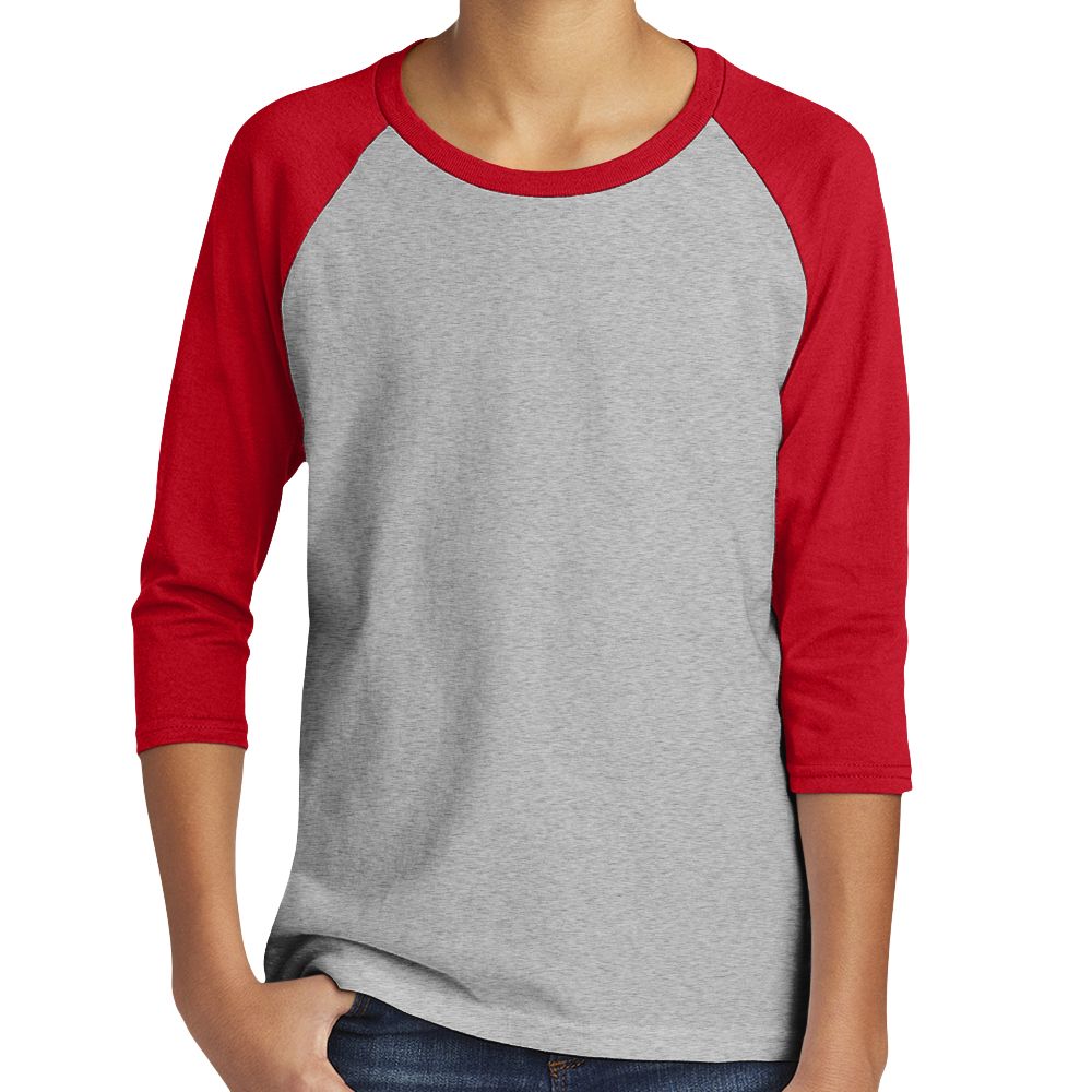 Gildan Kids Heavy Cotton™ 5.3 oz. 3/4-Raglan Sleeve T-Shirt