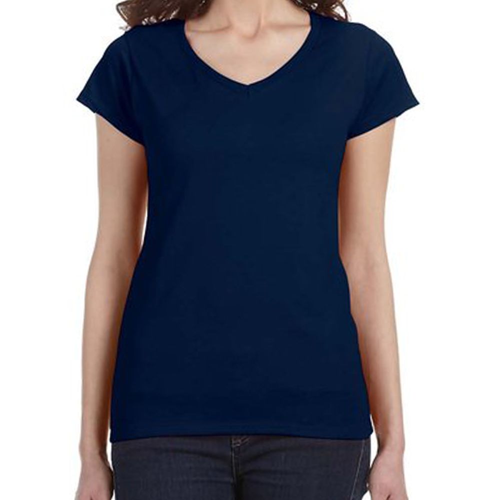 Ladies' SoftStyle  4.5 oz. Fitted V-Neck T-Shirt