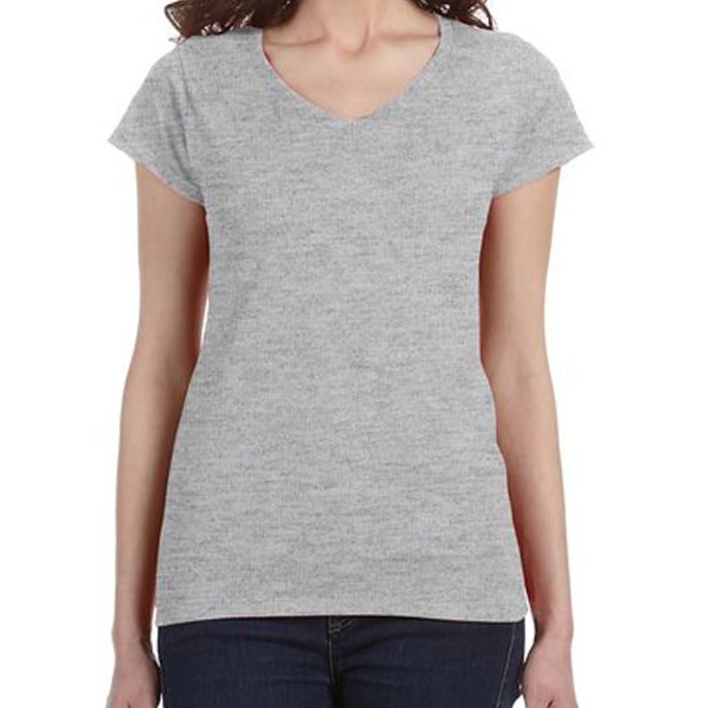 Ladies' SoftStyle  4.5 oz. Fitted V-Neck T-Shirt