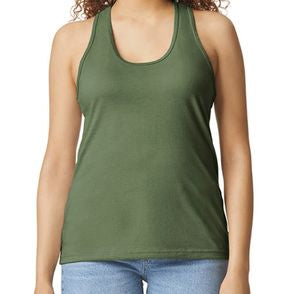 Gildan Ladies' Softstyle CVC Racerback Tank