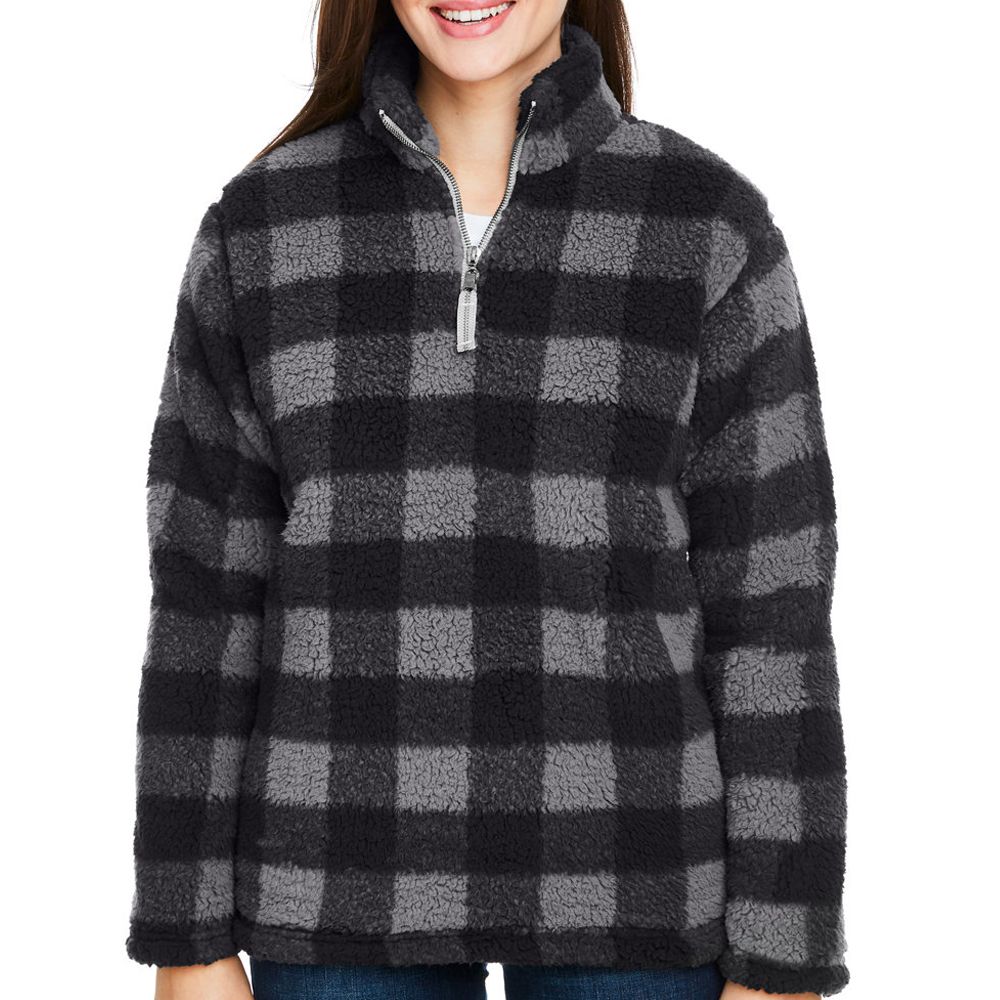 J America Women's Epic Sherpa Quarter Zip Pullover