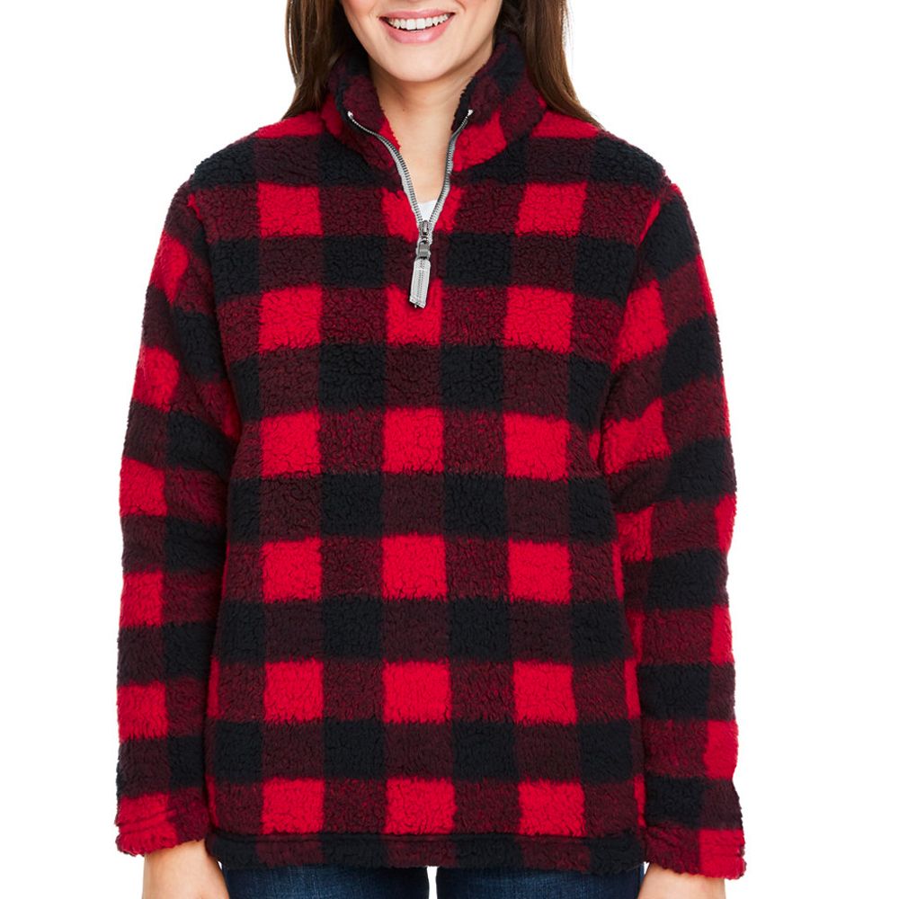 J America Women's Epic Sherpa Quarter Zip Pullover