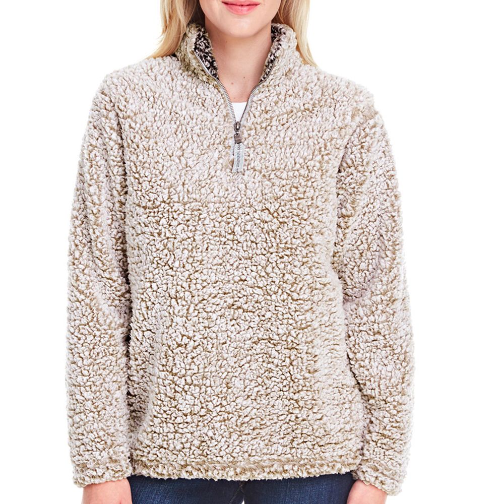 J America Women's Epic Sherpa Quarter Zip Pullover