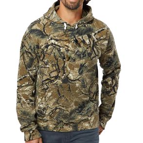 J America Triblend Pullover Fleece Hooded Sweatshirt