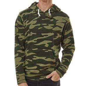 J America Triblend Pullover Fleece Hooded Sweatshirt