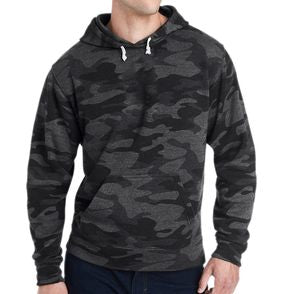 J America Triblend Pullover Fleece Hooded Sweatshirt
