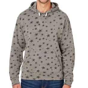 J America Triblend Pullover Fleece Hooded Sweatshirt