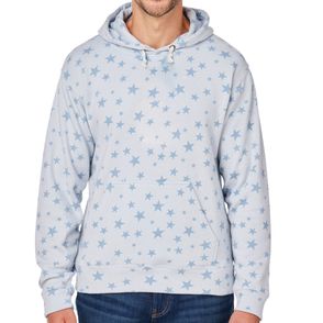 J America Triblend Pullover Fleece Hooded Sweatshirt