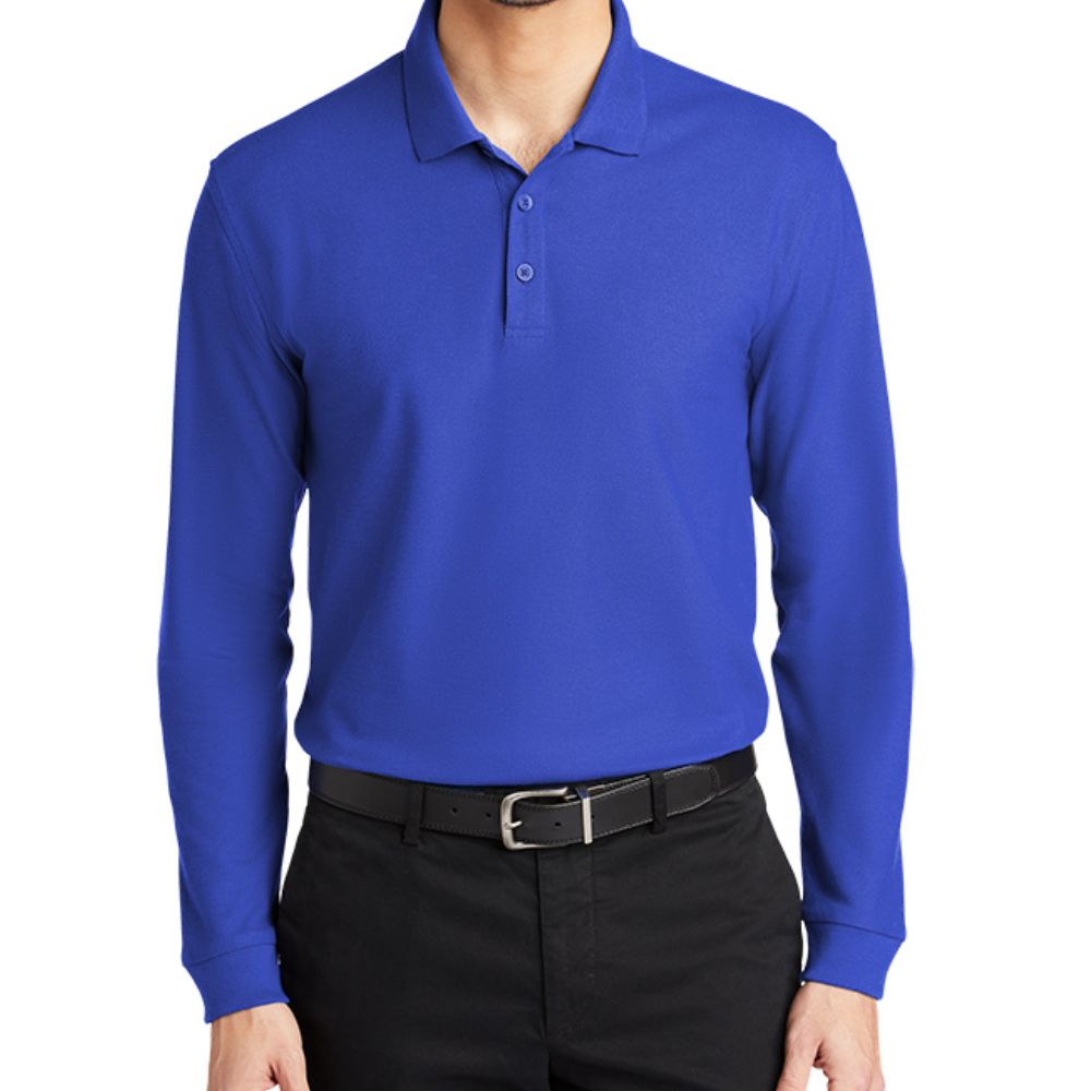 Port Authority Long Sleeve Core Classic Pique Polo