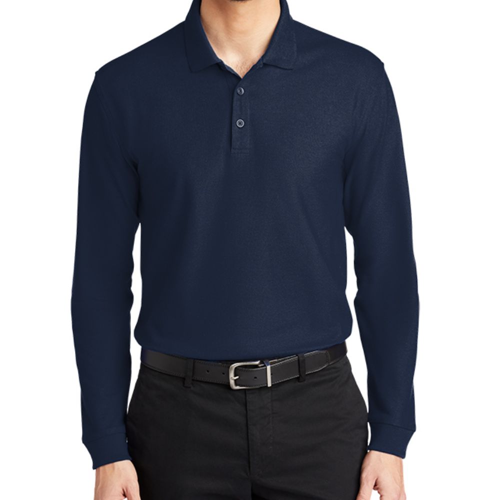 Port Authority Long Sleeve Core Classic Pique Polo