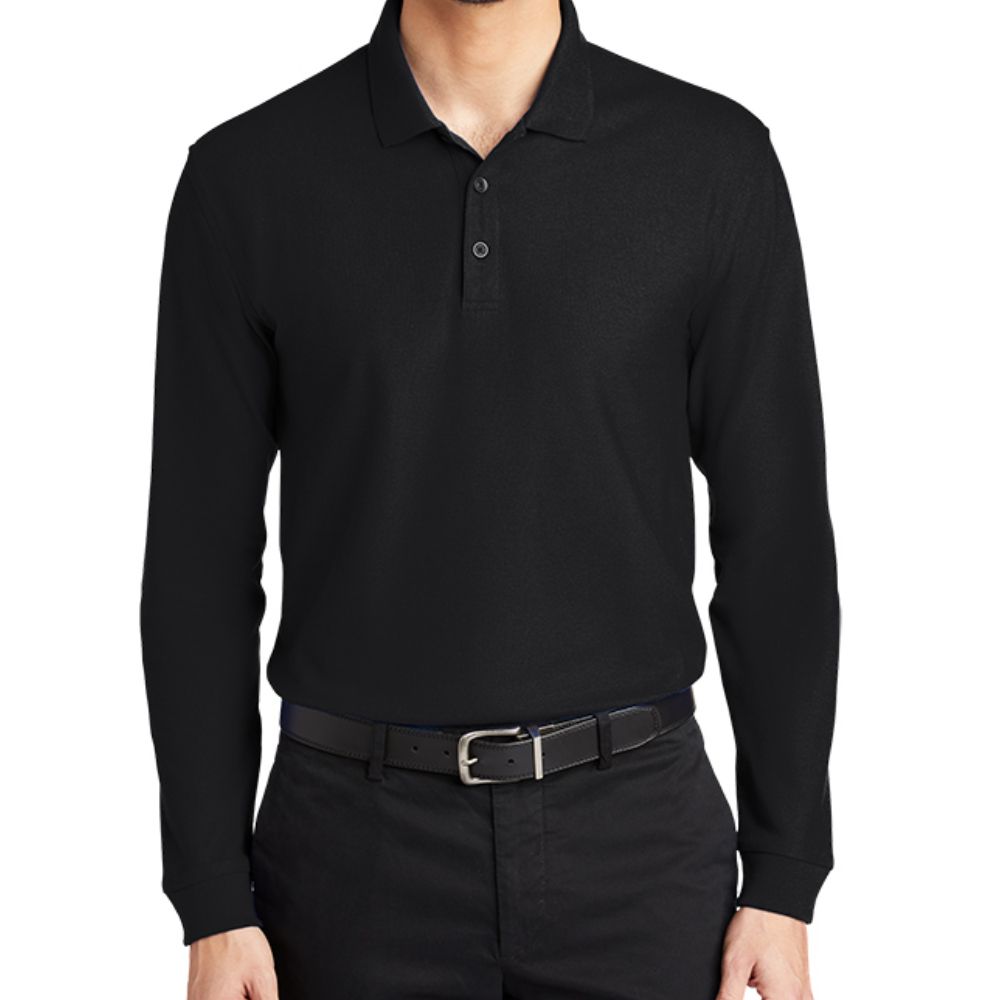 Port Authority Long Sleeve Core Classic Pique Polo