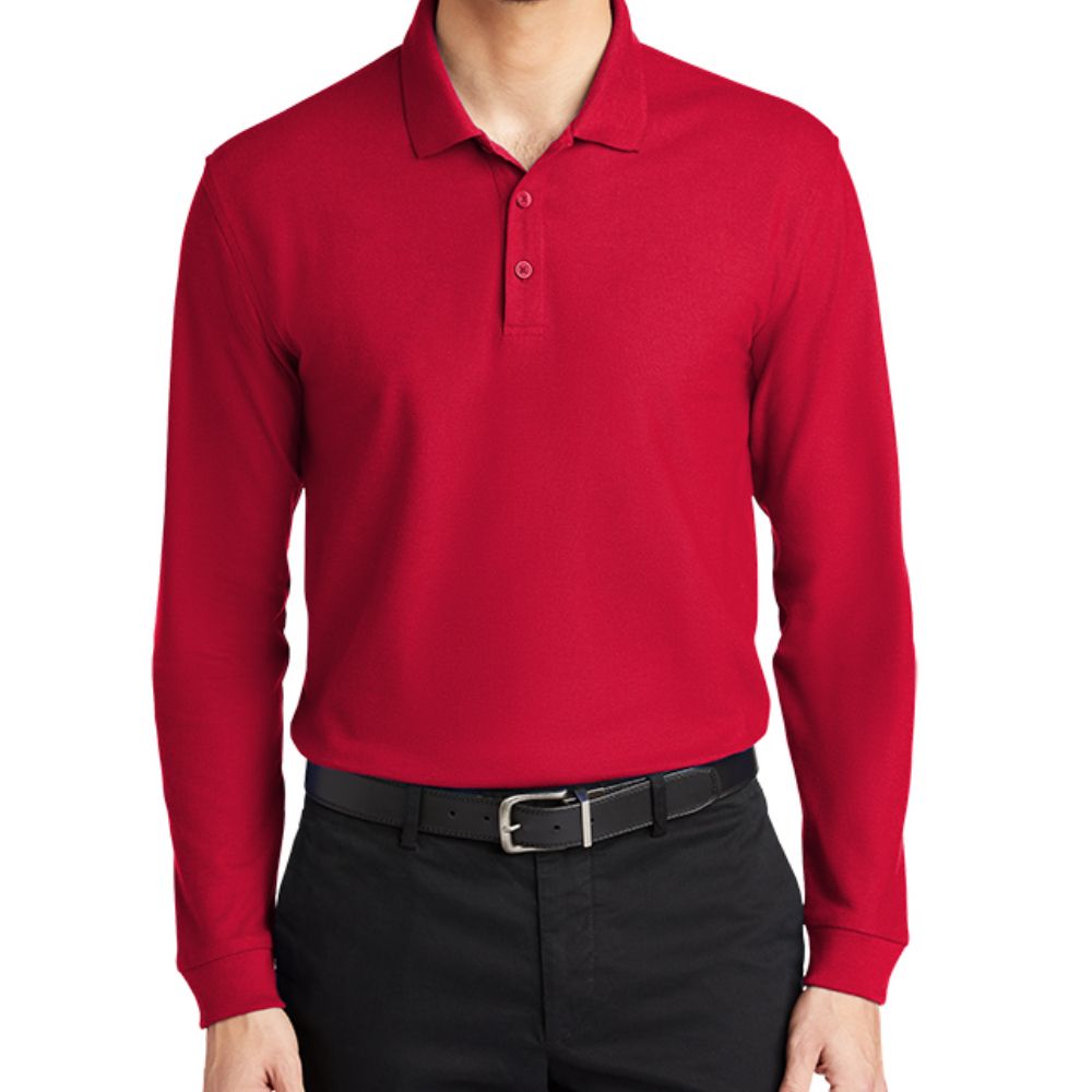 Port Authority Long Sleeve Core Classic Pique Polo