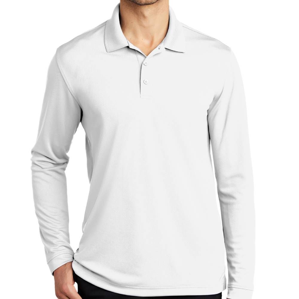 Port Authority Dry Zone UV Micro-Mesh Long Sleeve Polo