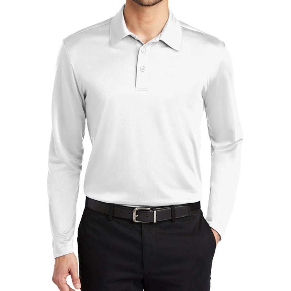 Port Authority Silk Touch Performance Long Sleeve Polo