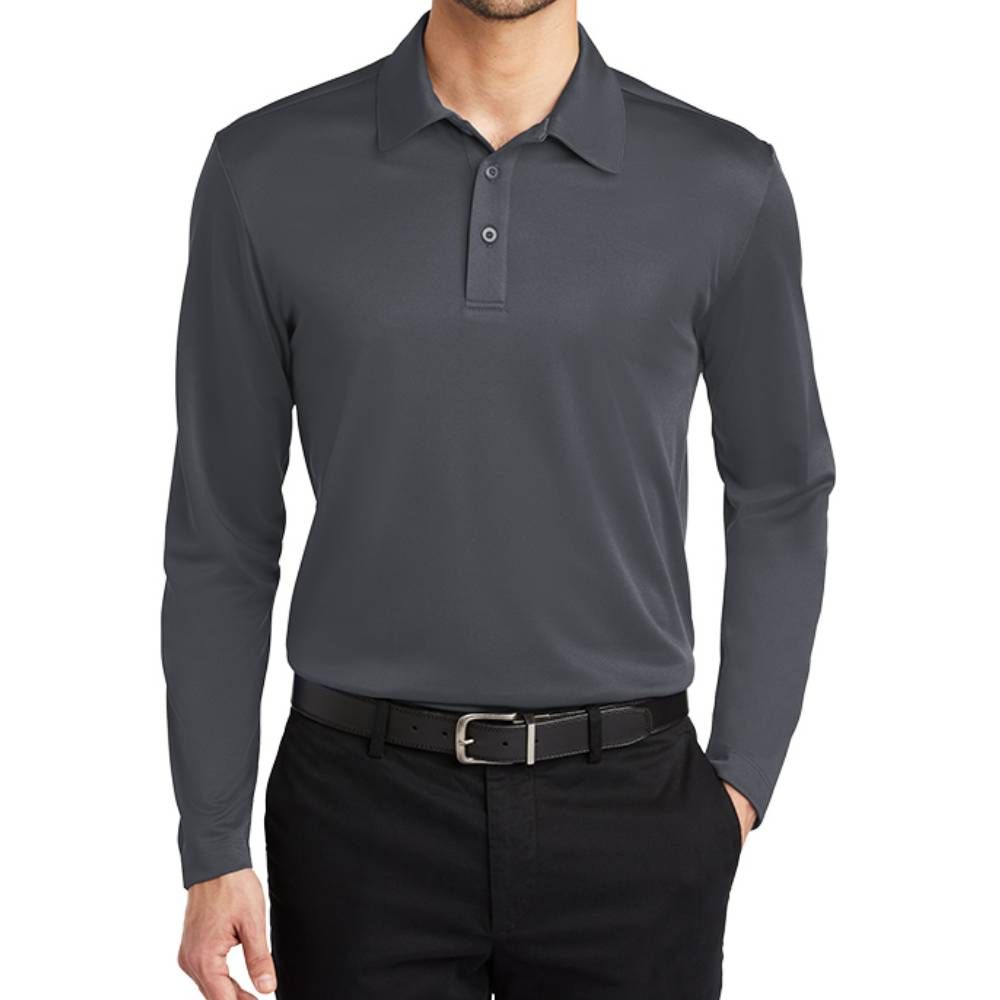 Port Authority Silk Touch Performance Long Sleeve Polo