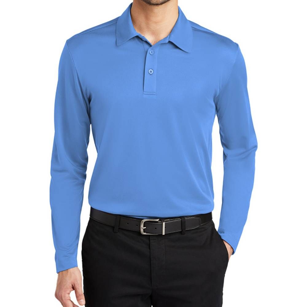 Port Authority Silk Touch Performance Long Sleeve Polo