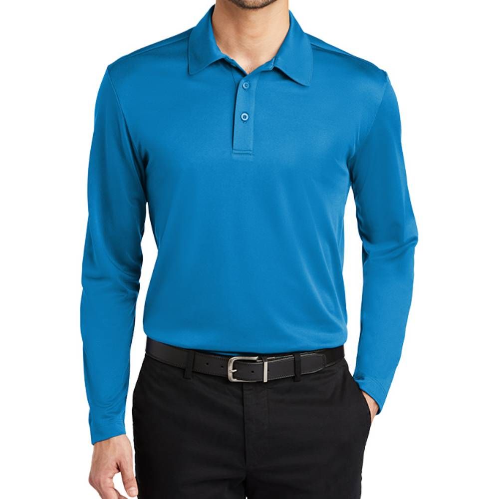 Port Authority Silk Touch Performance Long Sleeve Polo