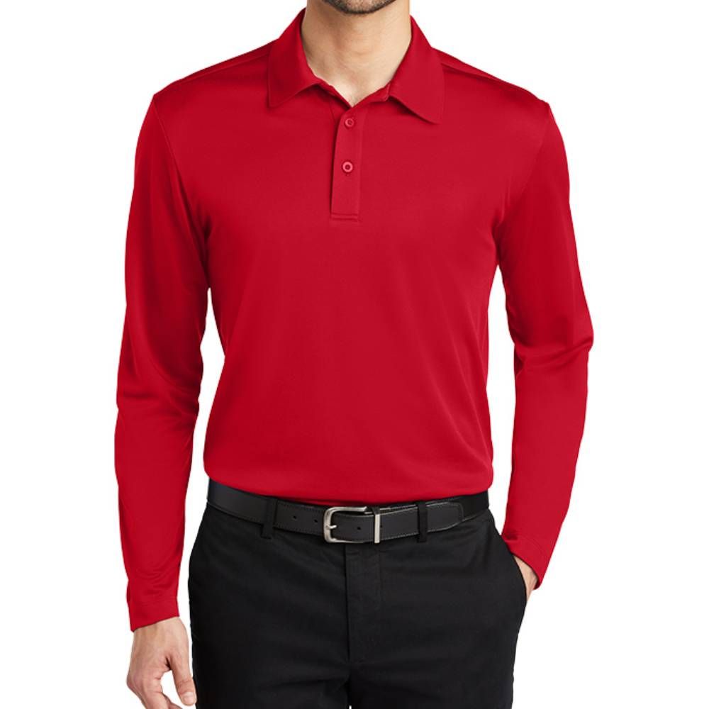 Port Authority Silk Touch Performance Long Sleeve Polo