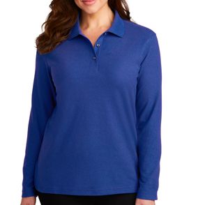 Port Authority Women's Silk Touch Long Sleeve Polo