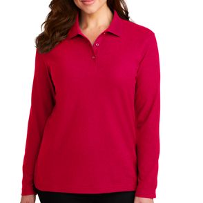 Port Authority Women's Silk Touch Long Sleeve Polo