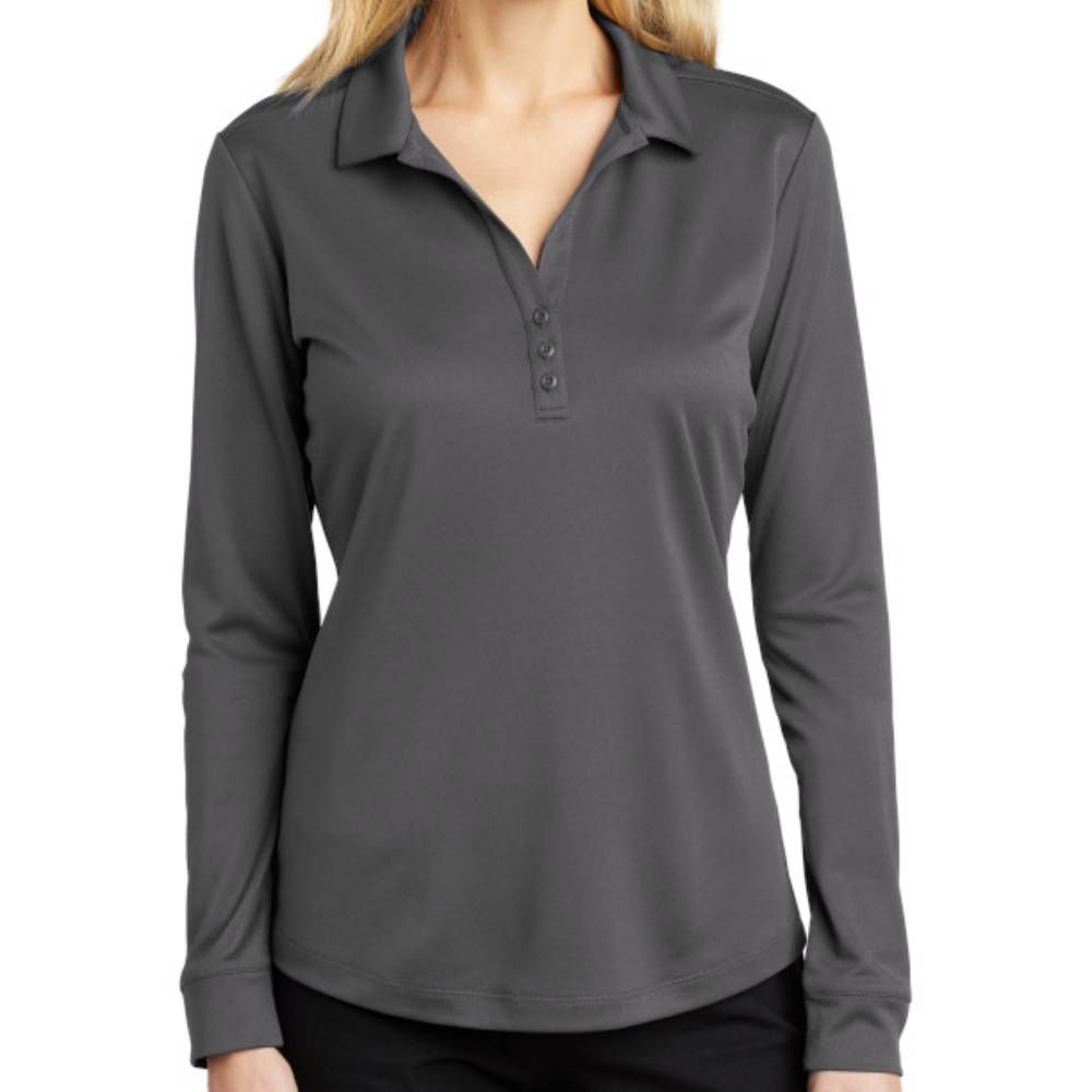 Port Authority Women's Silk Touch Performance Long Sleeve Polo