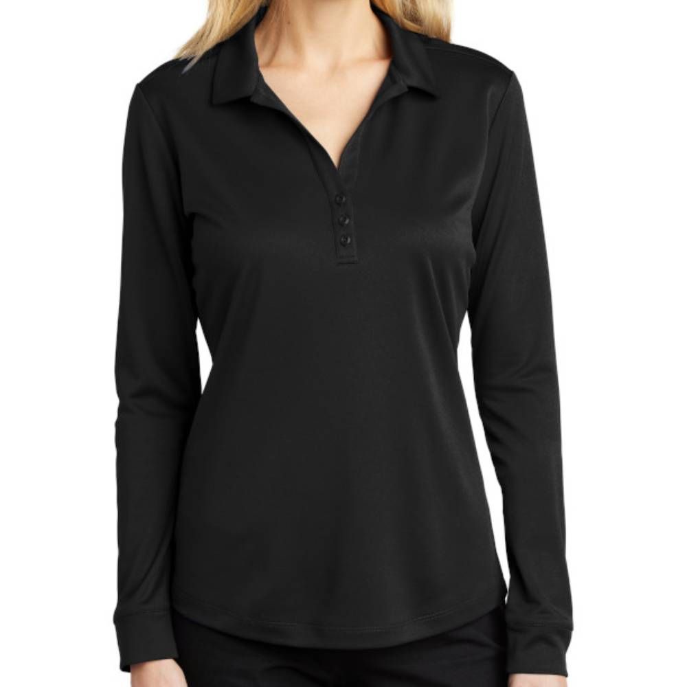 Port Authority Women's Silk Touch Performance Long Sleeve Polo