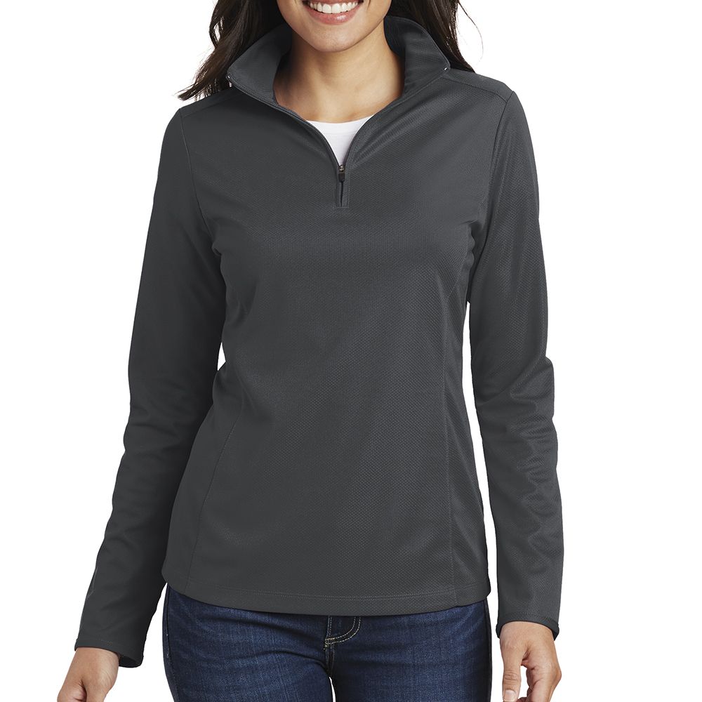 Port Authority Women's Pinpoint Mesh Half-Zip