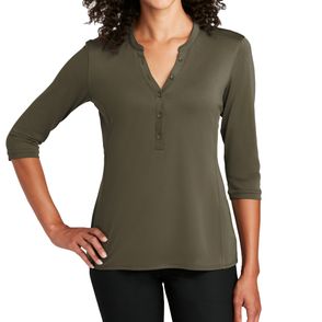 Port Authority Women's UV Choice Pique Henley