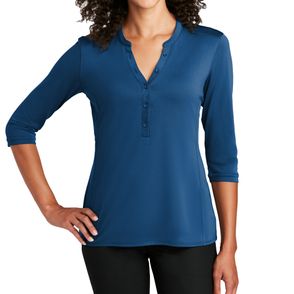 Port Authority Women's UV Choice Pique Henley