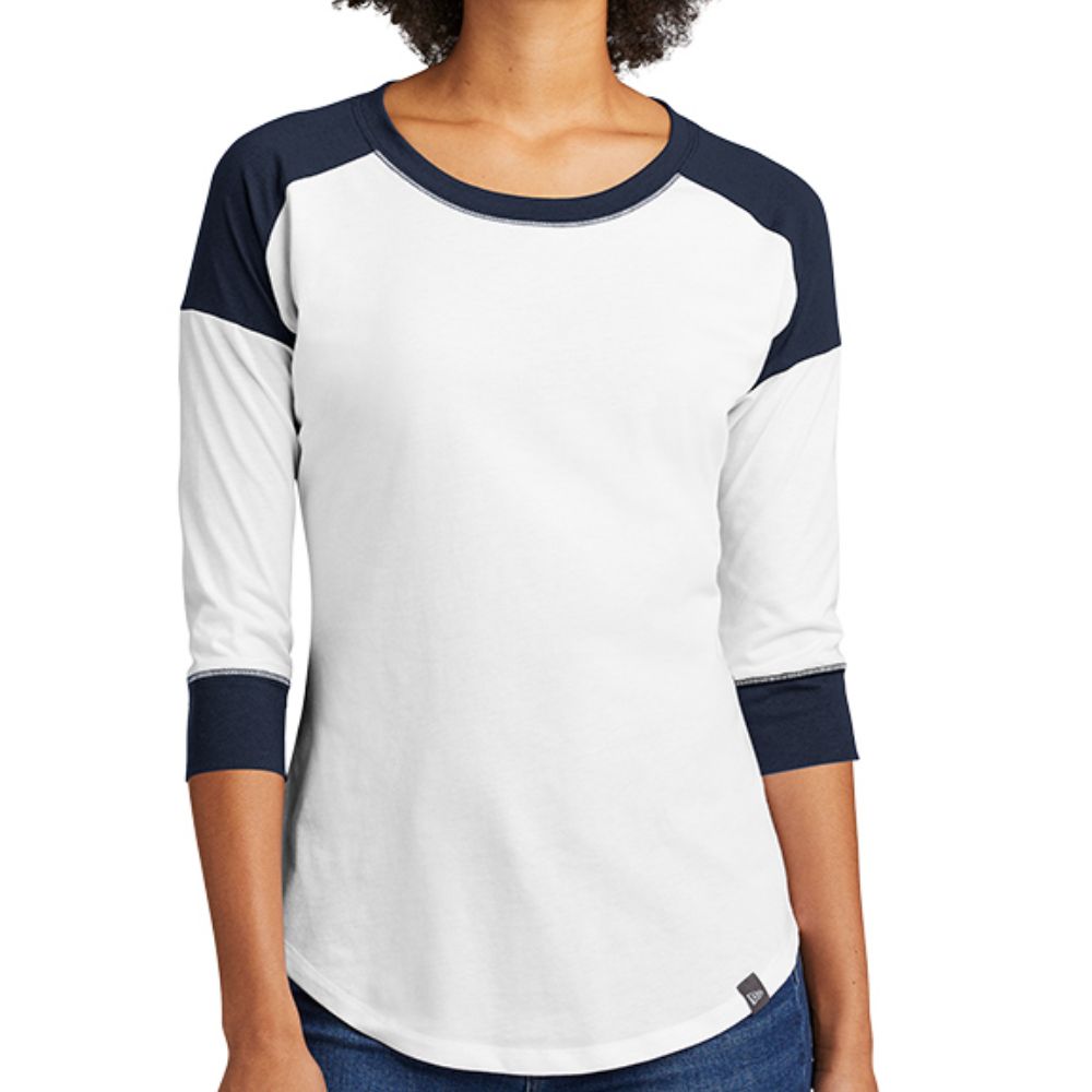 New Era Women's Heritage Blend Baseball Raglan Tee