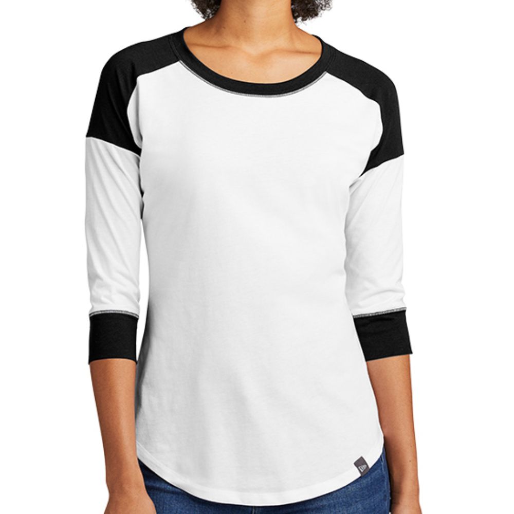 New Era Women's Heritage Blend Baseball Raglan Tee