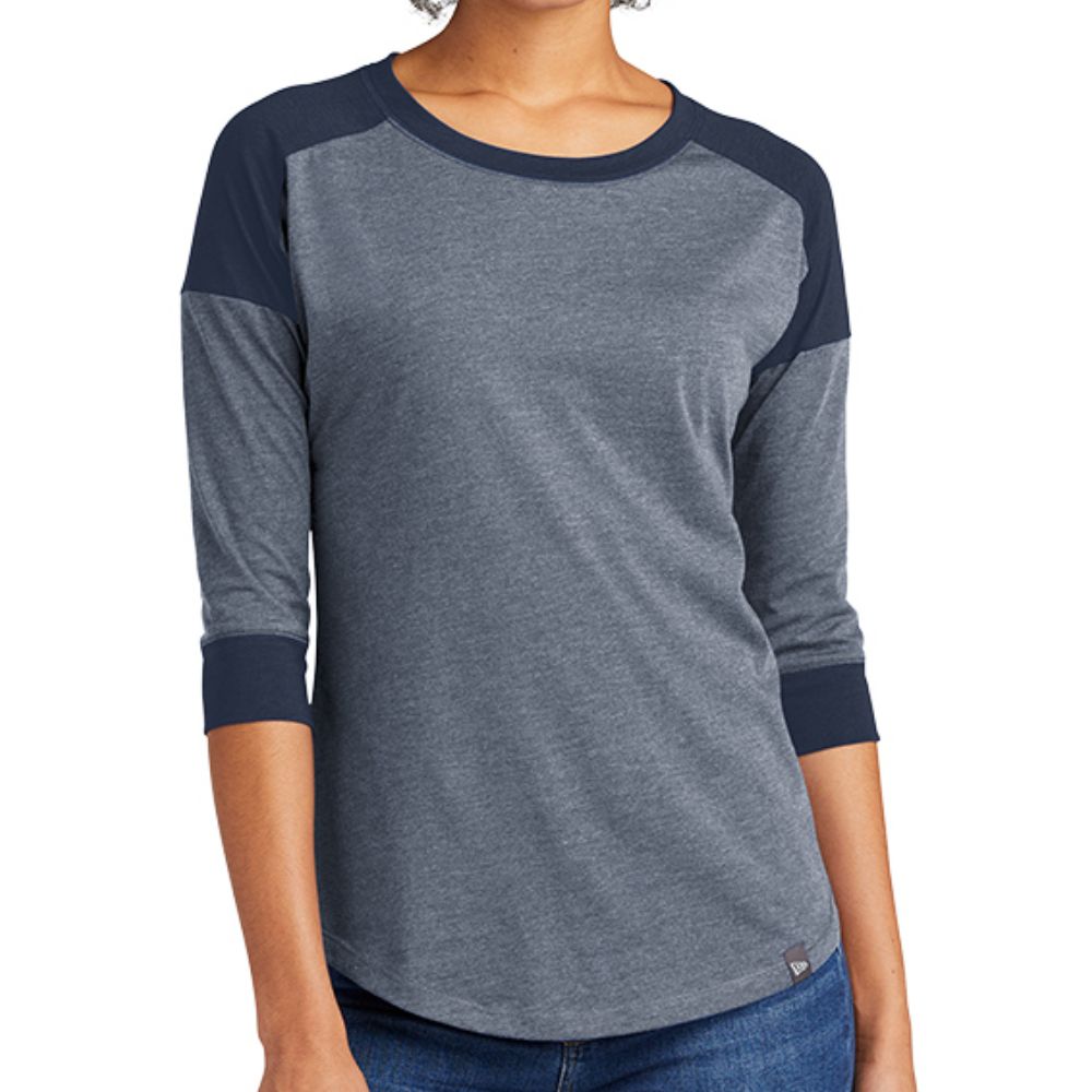 New Era Women's Heritage Blend Baseball Raglan Tee