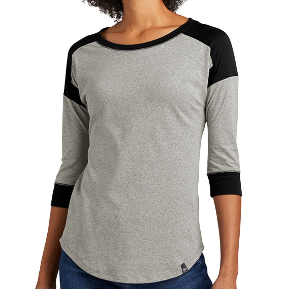 New Era Women's Heritage Blend Baseball Raglan Tee