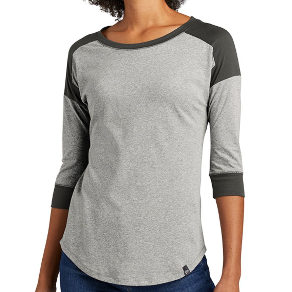 New Era Women's Heritage Blend Baseball Raglan Tee