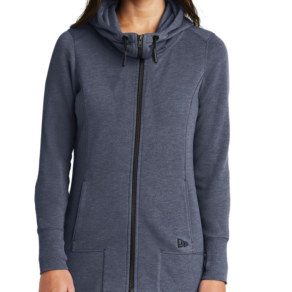 New Era Women's Tri-Blend Fleece Full Zip Hoodie