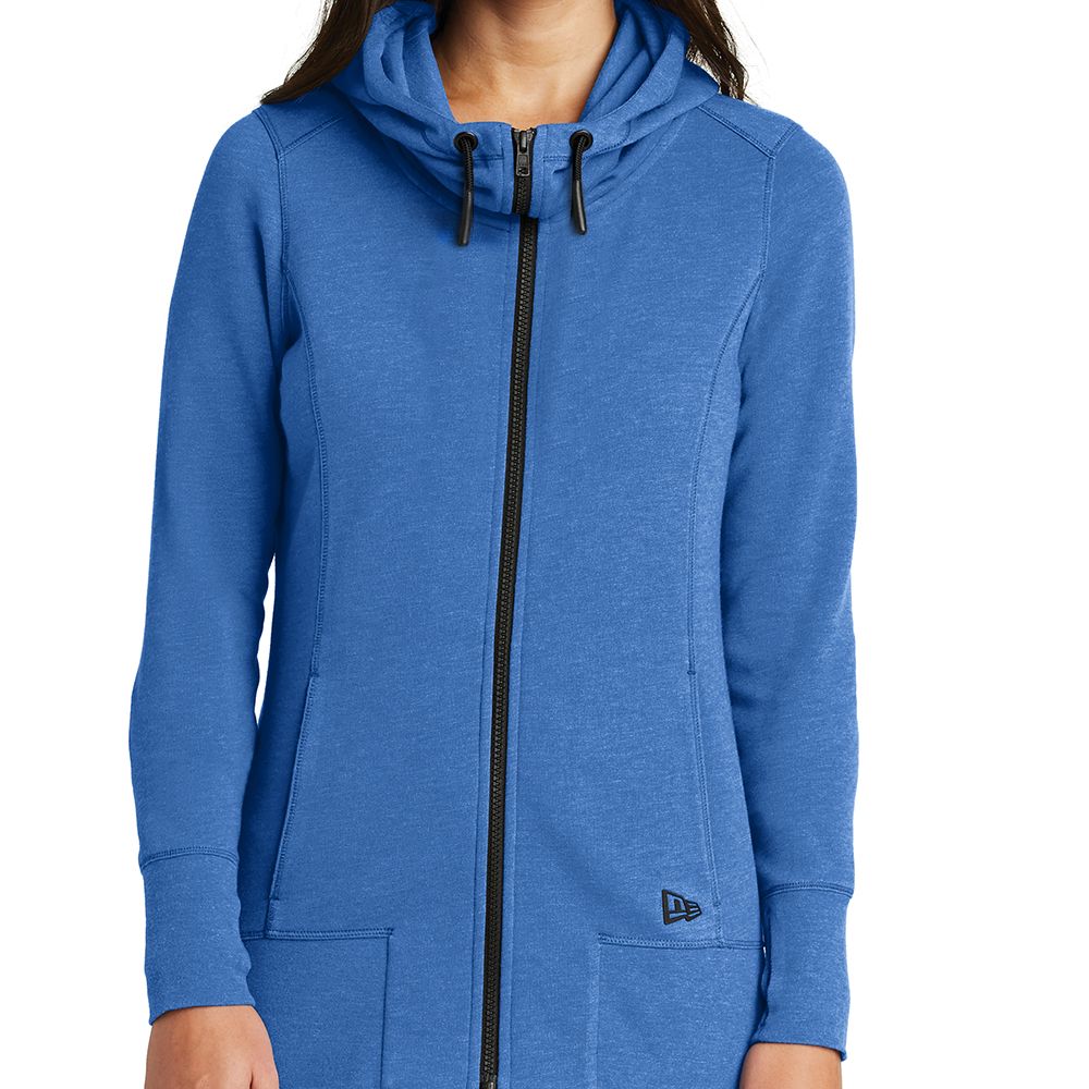 New Era Women's Tri-Blend Fleece Full Zip Hoodie