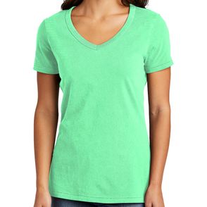 Port & Company Women's Beach Wash Garment-Dyed V-Neck Tee