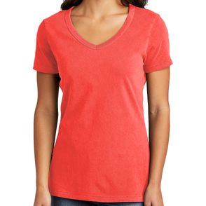 Port & Company Women's Beach Wash Garment-Dyed V-Neck Tee