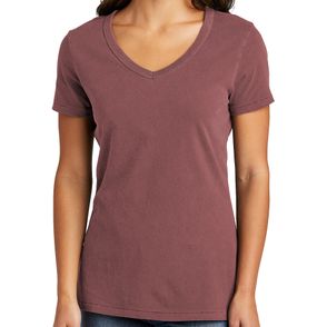 Port & Company Women's Beach Wash Garment-Dyed V-Neck Tee