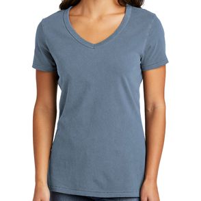Port & Company Women's Beach Wash Garment-Dyed V-Neck Tee