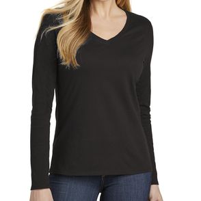 Port & Company Women’s Long Sleeve Fan Favorite V-Neck Tee